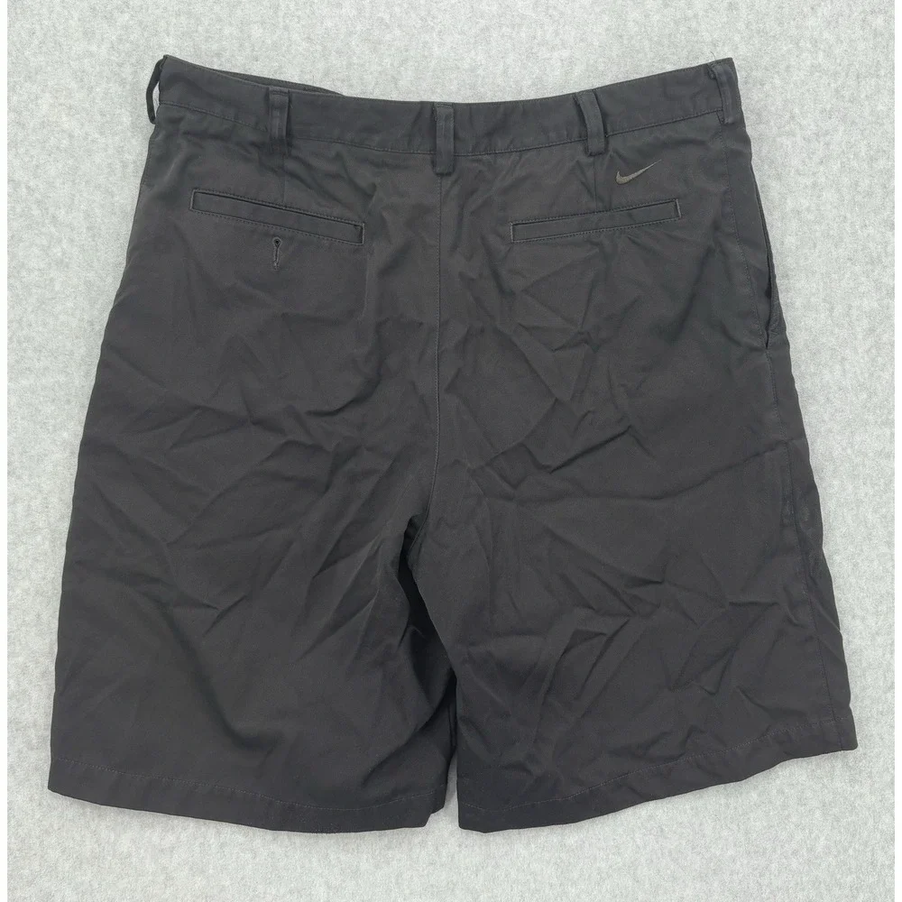 Nike Golf Dri-FIT Shorts Black Size 35‎ Flat Front Performance Golf Shorts